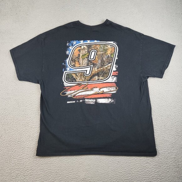 Chase Elliott #9 NASCAR Camo Graphic Shirt Hendrick Motorsports Black Men's 2XL - Picture 2 of 11